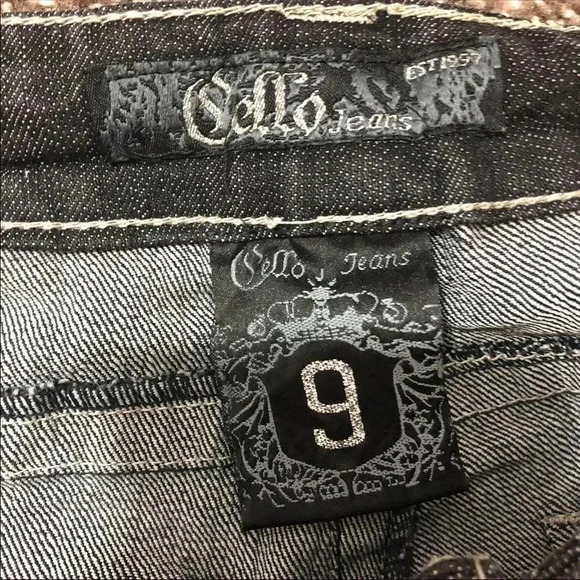 Cello vintage BLACK GRAY STUDDED BOOTCUT JEANS - Picture 6 of 9